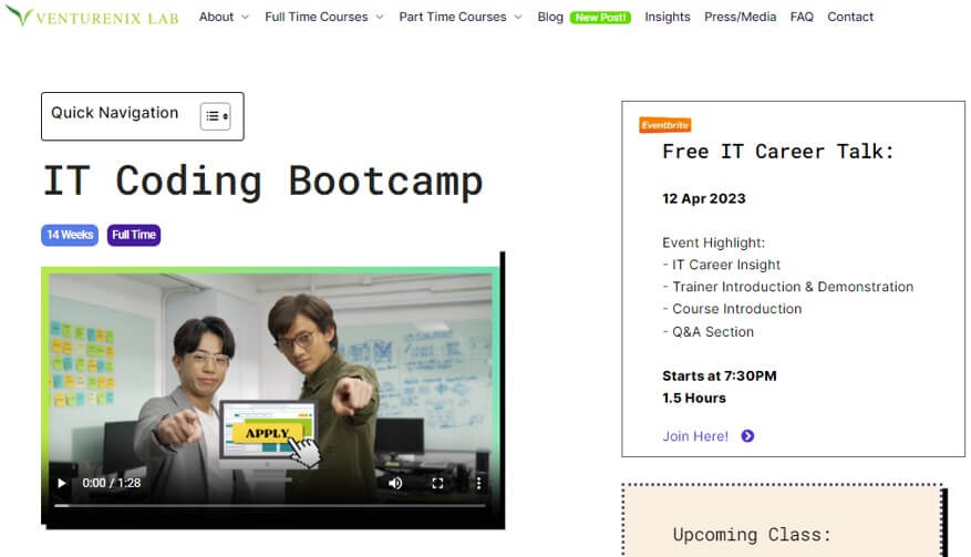 Venturenix LAB bootcamp課程
