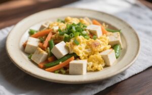 豆腐蔬菜炒蛋